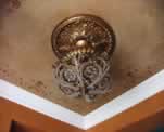 Foyer Ceiling Faux and Matching Medallion